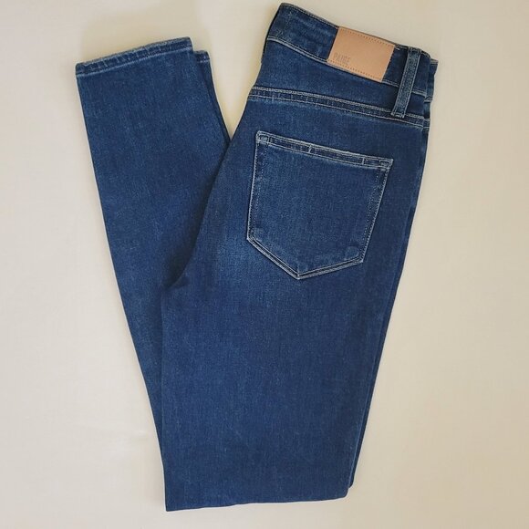 PAIGE  Margot High Rise Skinny Ankle Distressed Jean, Lookout Destructed - Picture 7 of 13